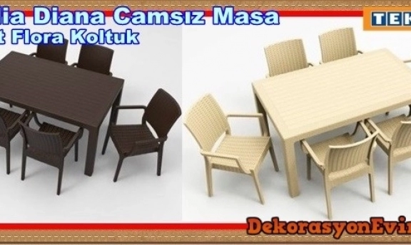 Uygun Fiyatlı Bahçe Masa Sandalye Takımları ile TEKZEN