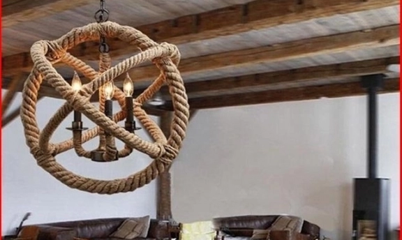 Dekoratif Aydınlatmada Yeni Moda Halat Avize Modelleri