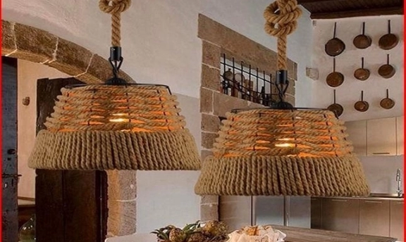 Dekoratif Aydınlatmada Yeni Moda Halat Avize Modelleri