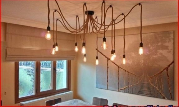 Dekoratif Aydınlatmada Yeni Moda Halat Avize Modelleri