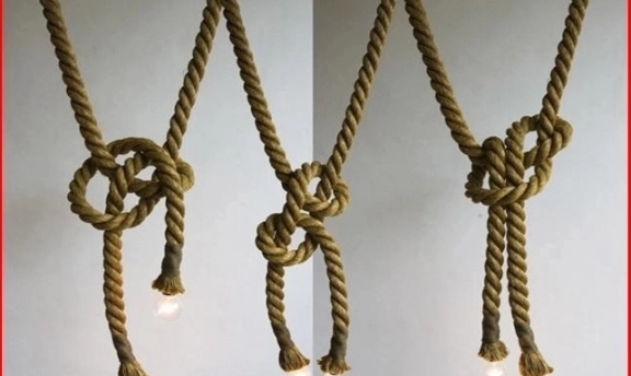 Dekoratif Aydınlatmada Yeni Moda Halat Avize Modelleri