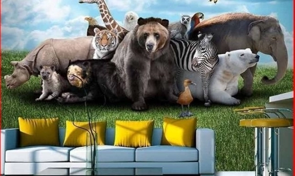 Duvar Dekorasyonunda Vahşi Dokular