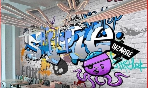 Graffiti Duvar Kağıtları ile Sıradışı Mekanlar