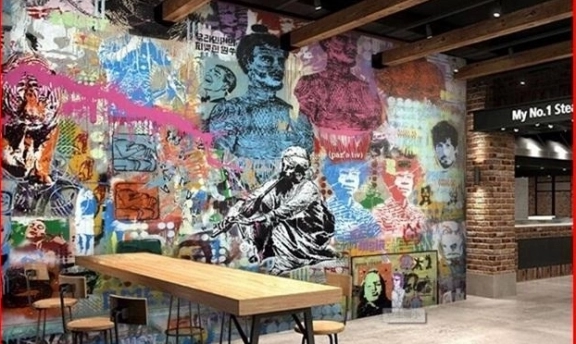 Graffiti Duvar Kağıtları ile Sıradışı Mekanlar