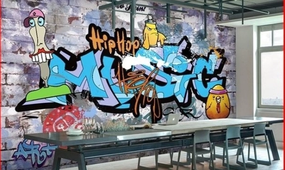 Graffiti Duvar Kağıtları ile Sıradışı Mekanlar