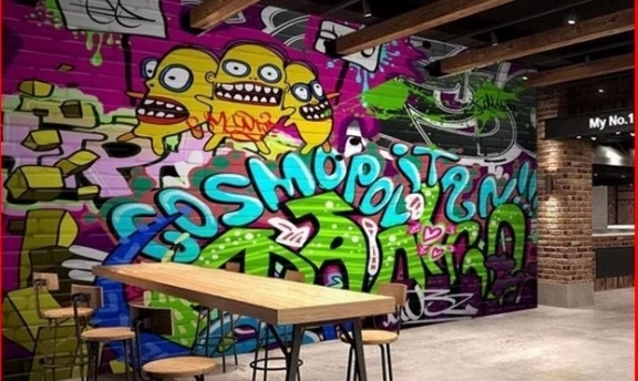 Graffiti Duvar Kağıtları ile Sıradışı Mekanlar