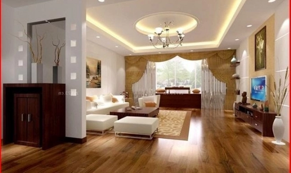 Oturma Odaları İçin Son Moda Asma Tavan Modelleri