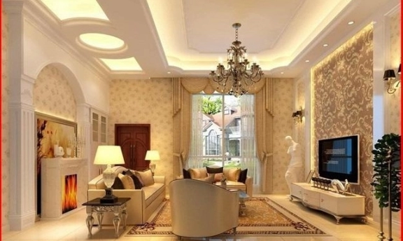 Oturma Odaları İçin Son Moda Asma Tavan Modelleri