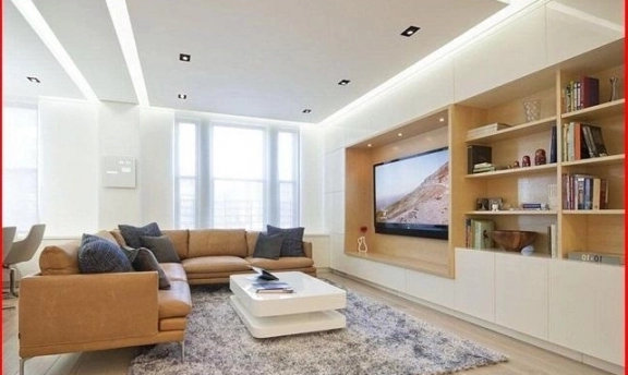 Oturma Odaları İçin Son Moda Asma Tavan Modelleri