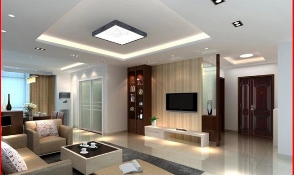 Oturma Odaları İçin Son Moda Asma Tavan Modelleri