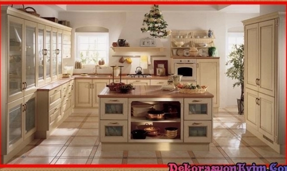 Country Tarzı Mutfak Dolabı Modellerinden Şahane Örnekler