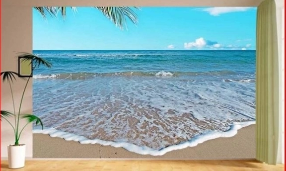 Yatak Odası Dekorasyonları İçin Manzaralı Duvar Kağıtları