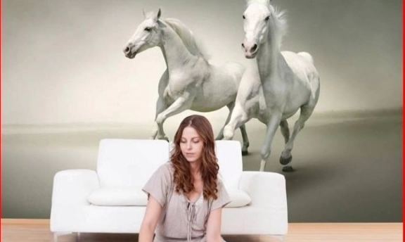 Yatak Odası Dekorasyonları İçin Manzaralı Duvar Kağıtları