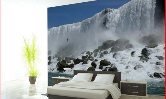 Yatak Odası Dekorasyonları İçin Manzaralı Duvar Kağıtları