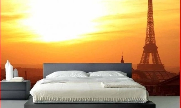 Yatak Odası Dekorasyonları İçin Manzaralı Duvar Kağıtları