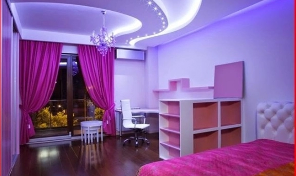 Genç Odaları İçin Harika Asma Tavan Tasarımları