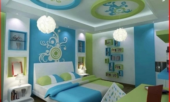 Genç Odaları İçin Harika Asma Tavan Tasarımları
