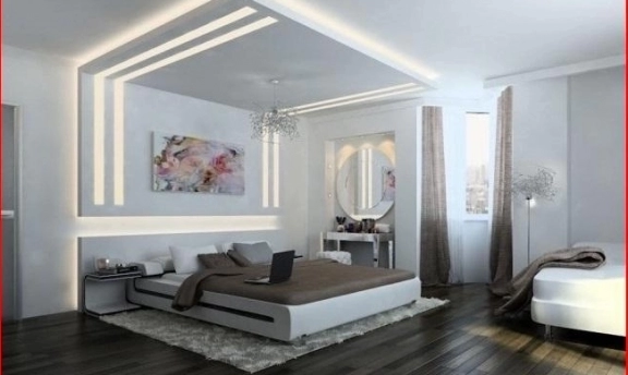 Yatak Odaları İçin Etkileyici Asma Tavan Uygulamaları