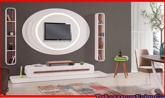 Elips TV-Duvar Ünitesi Tasarımlarından Şahane Örnekler