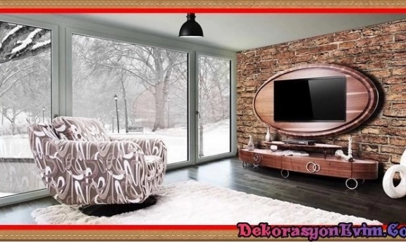 Elips TV-Duvar Ünitesi Tasarımlarından Şahane Örnekler