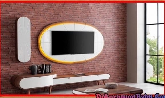 Elips TV-Duvar Ünitesi Tasarımlarından Şahane Örnekler