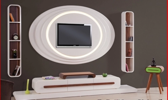 Elips TV-Duvar Ünitesi Tasarımlarından Şahane Örnekler