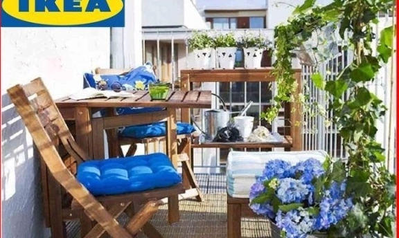 Etkileyici Balkon ve Bahçeler İçin Ikea Dış Mekan Mobilyaları