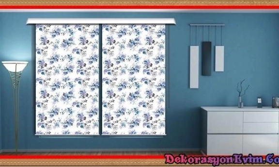 Perde Dekorasyonunda Yeni Moda Baskılı Stor Perdeler