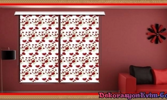 Perde Dekorasyonunda Yeni Moda Baskılı Stor Perdeler
