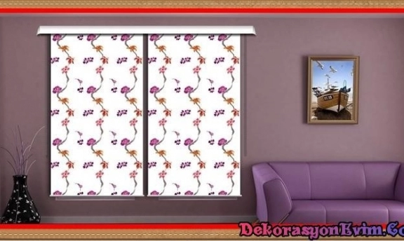 Perde Dekorasyonunda Yeni Moda Baskılı Stor Perdeler