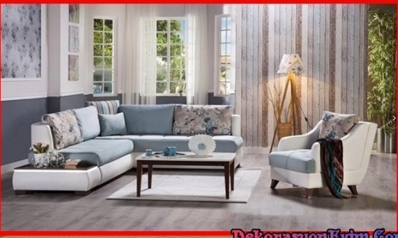 Turkuaz Renkleri ile Son Moda Köşe Takımı Modelleri