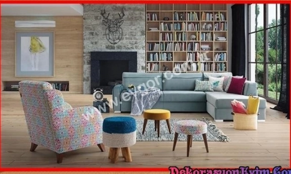 Turkuaz Renkleri ile Son Moda Köşe Takımı Modelleri