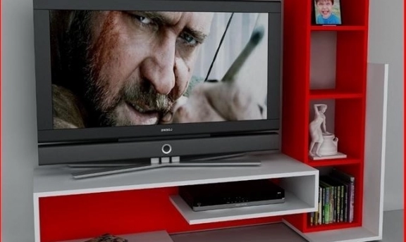 TV-Duvar Ünitesi Tasarımlarından Rengarenk Örnekler