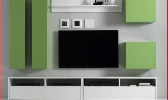 TV-Duvar Ünitesi Tasarımlarından Rengarenk Örnekler