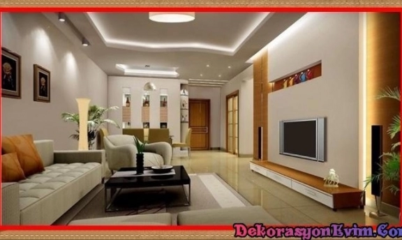 L Tipi Salonlar İçin En İdeal Asma Tavan Modelleri