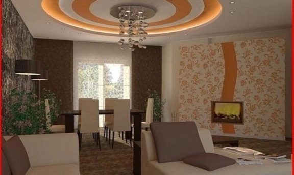 Yuvarlak Tasarımlı Salon Asma Tavan Uygulamaları