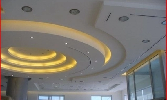 Yuvarlak Tasarımlı Salon Asma Tavan Uygulamaları