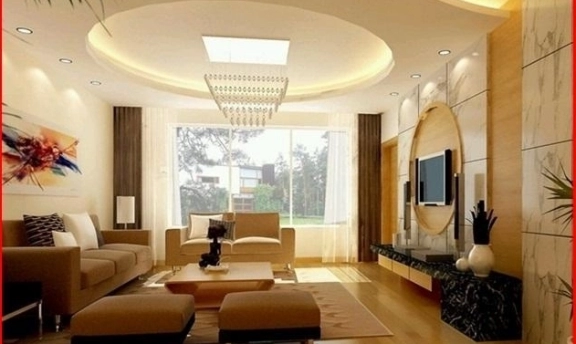 Yuvarlak Tasarımlı Salon Asma Tavan Uygulamaları