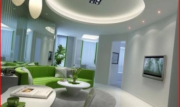 Yuvarlak Tasarımlı Salon Asma Tavan Uygulamaları