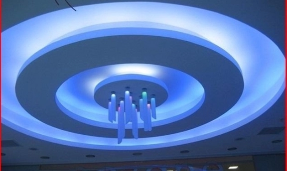 Yuvarlak Tasarımlı Salon Asma Tavan Uygulamaları